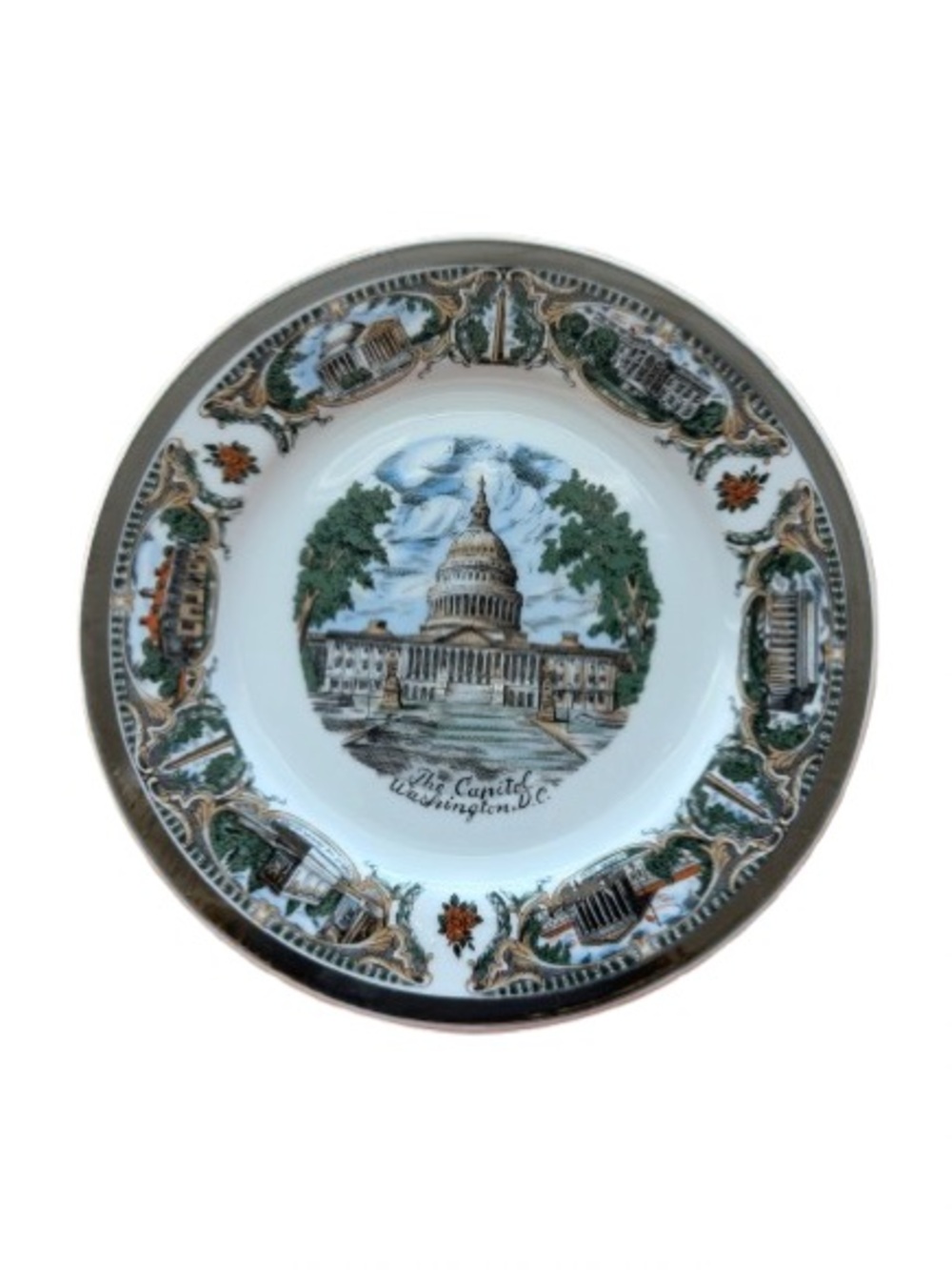 Vintage Capsco Decorative Washington D.C Capitol Collector Souvenir Plate